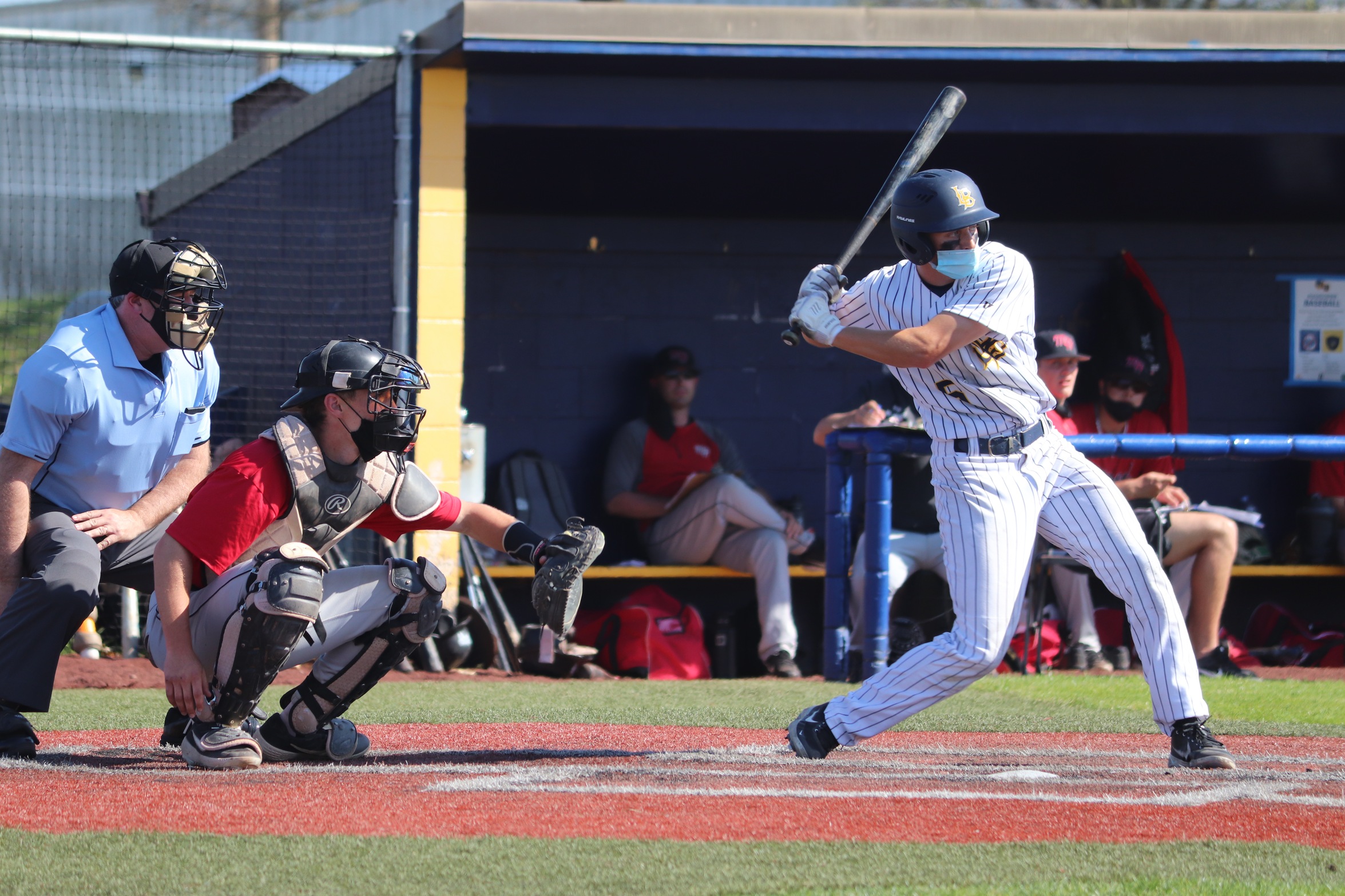Jake Hoskins bats