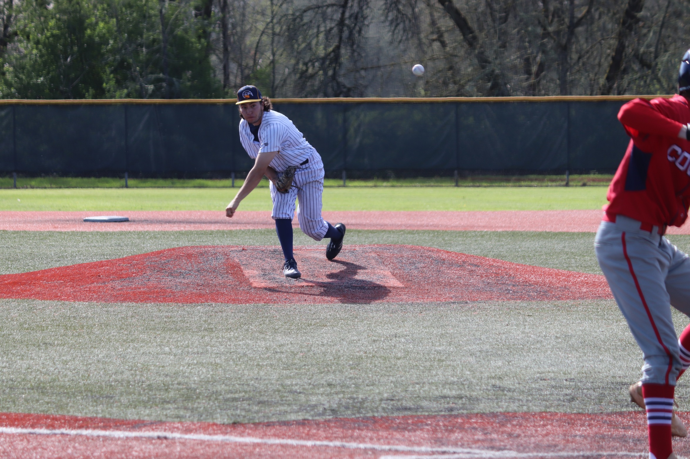 Roadrunner pitcher Boone Rush against Clackamas Community College on April. 7, 2022.