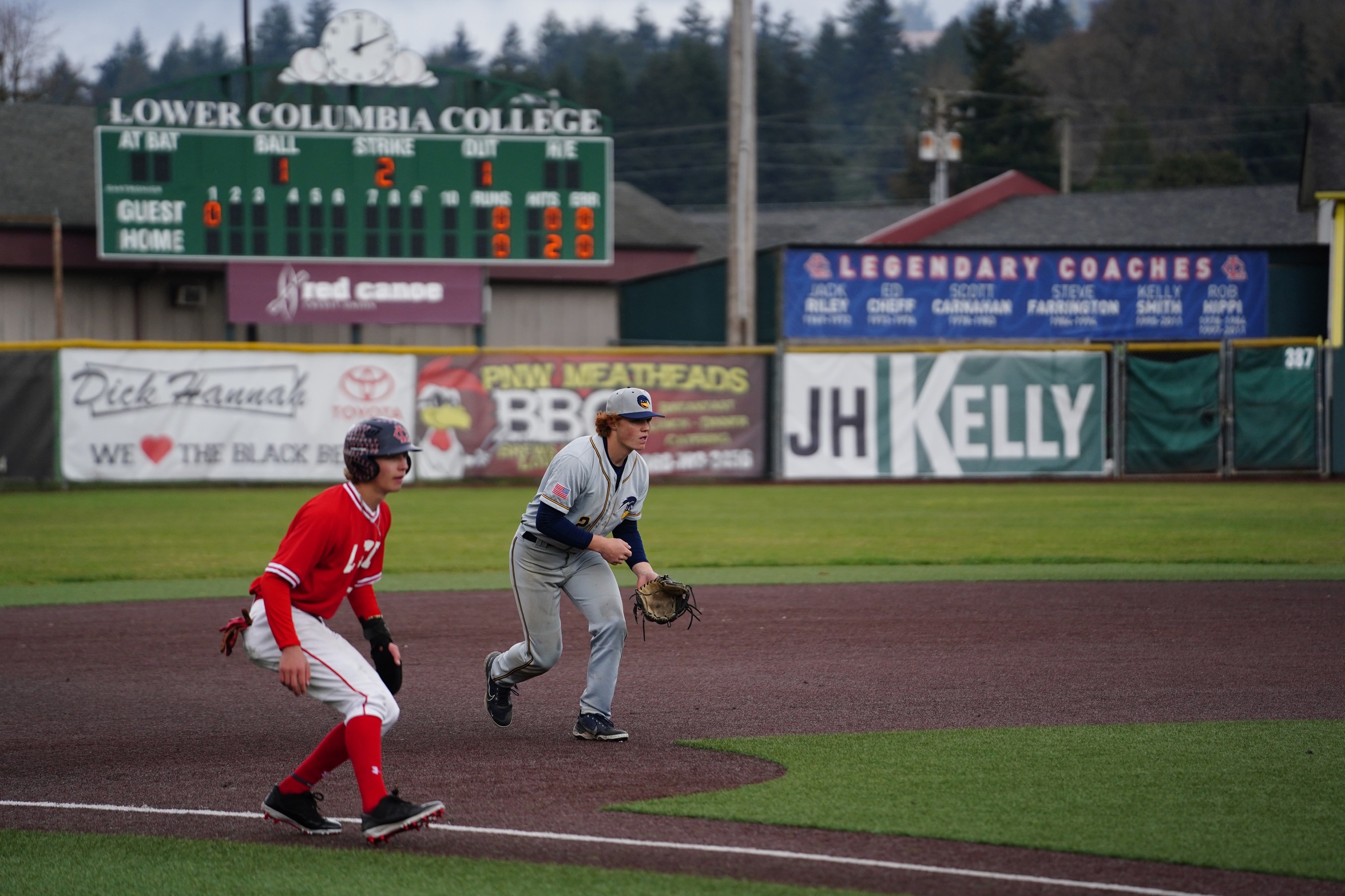 Roadrunners Kace Naone in a game against Lower Columbia on Saturday, Mar. 25.