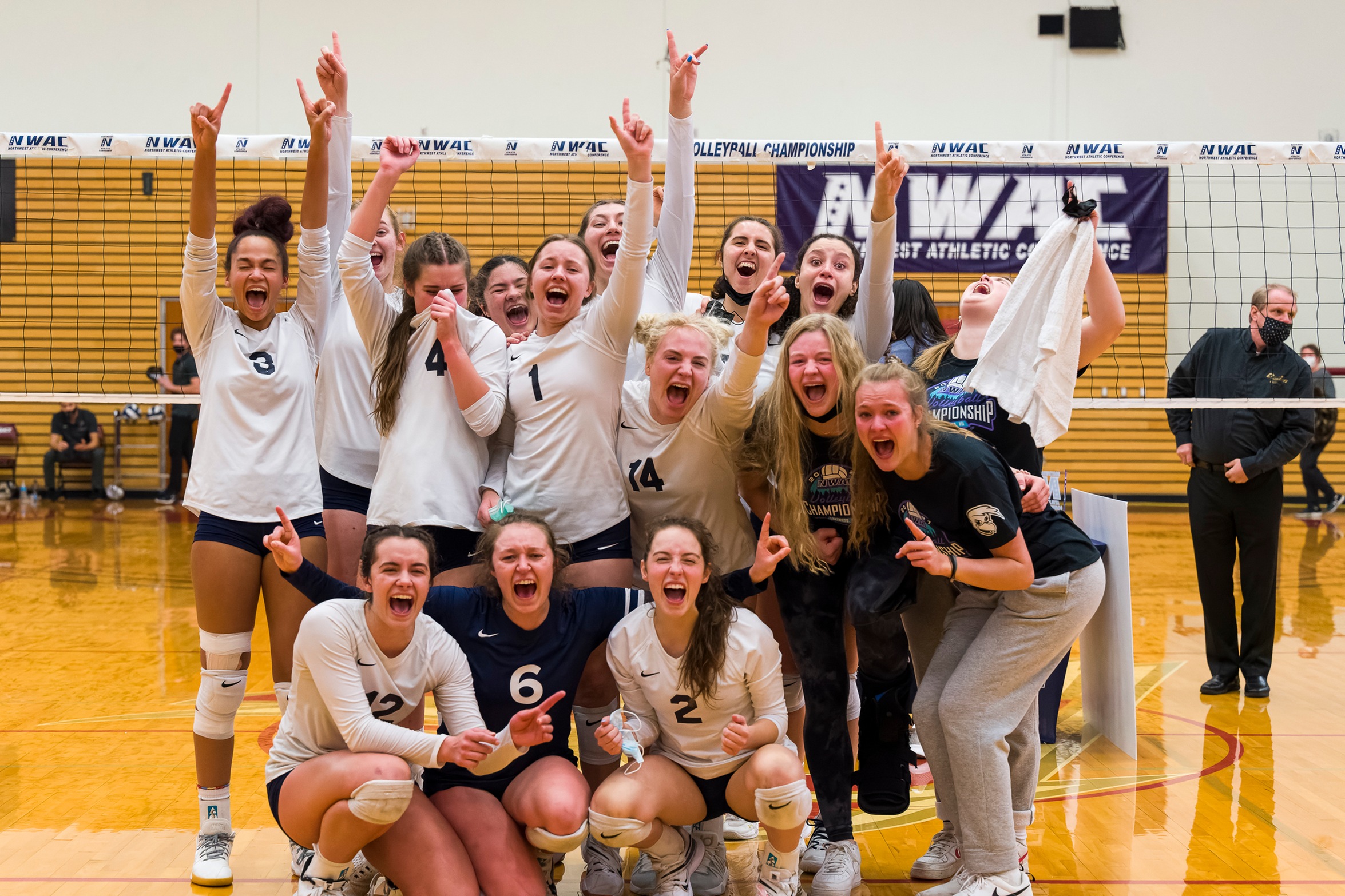 team celebrate